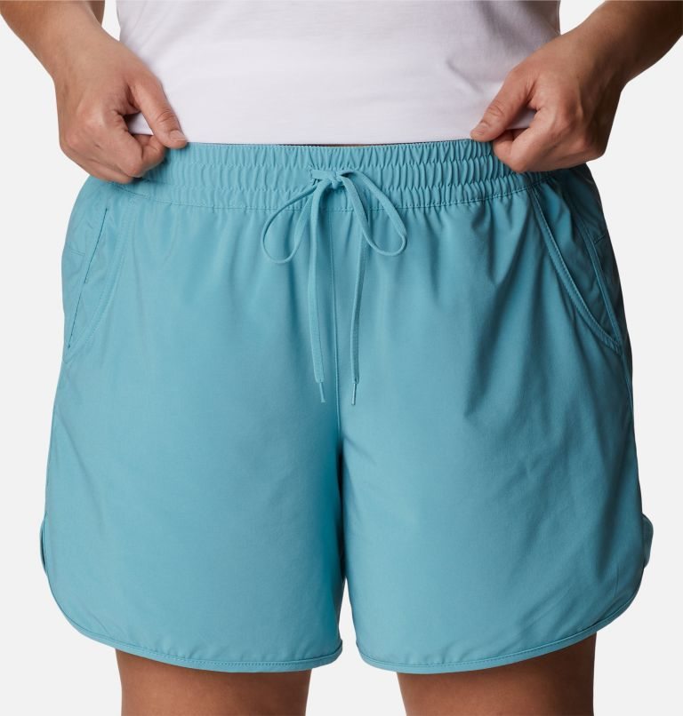 Women's Columbia Bogata Bay Stretch Shorts Turquoise | Plus Size CA-N1L6A